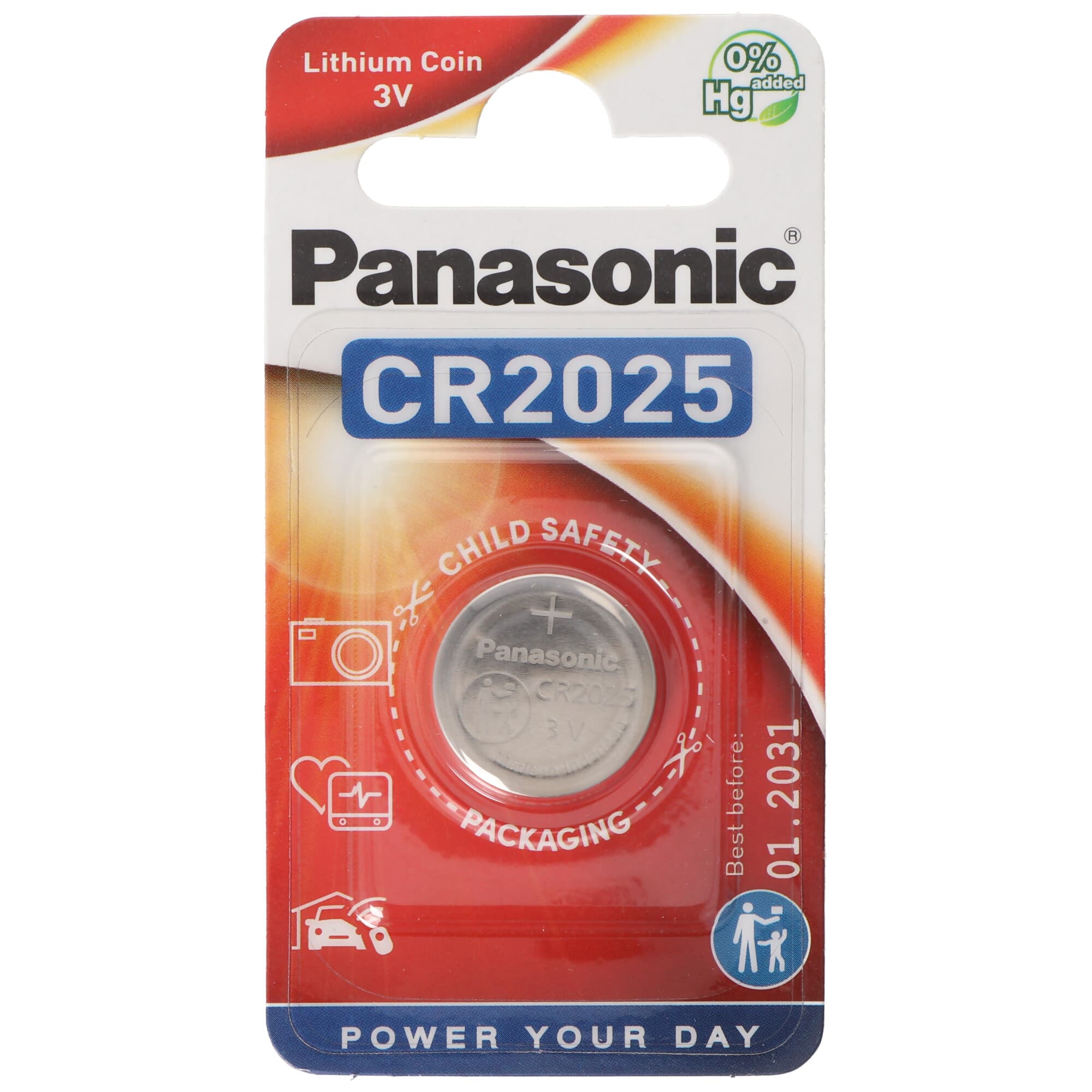 Batterie au lithium Panasonic CR2025
