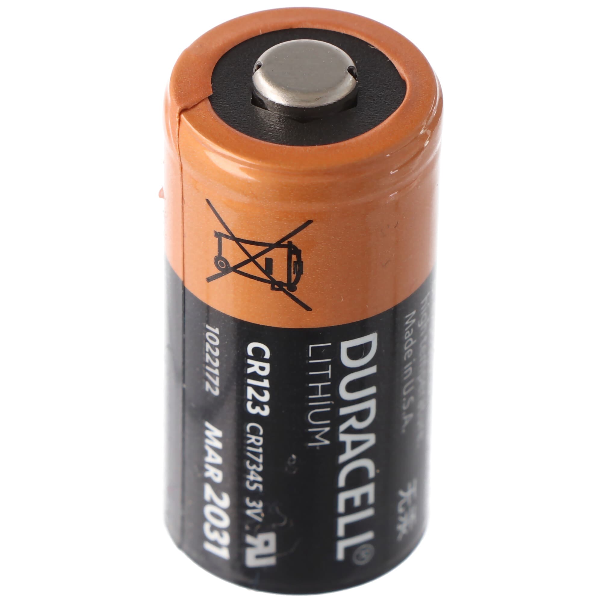 400 piles au lithium Duracell CR123A, 3 V, pile photo CR123 A, en vrac dans une boîte pratique