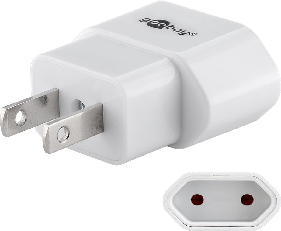Adaptateur secteur Goobay US/Japon, blanc